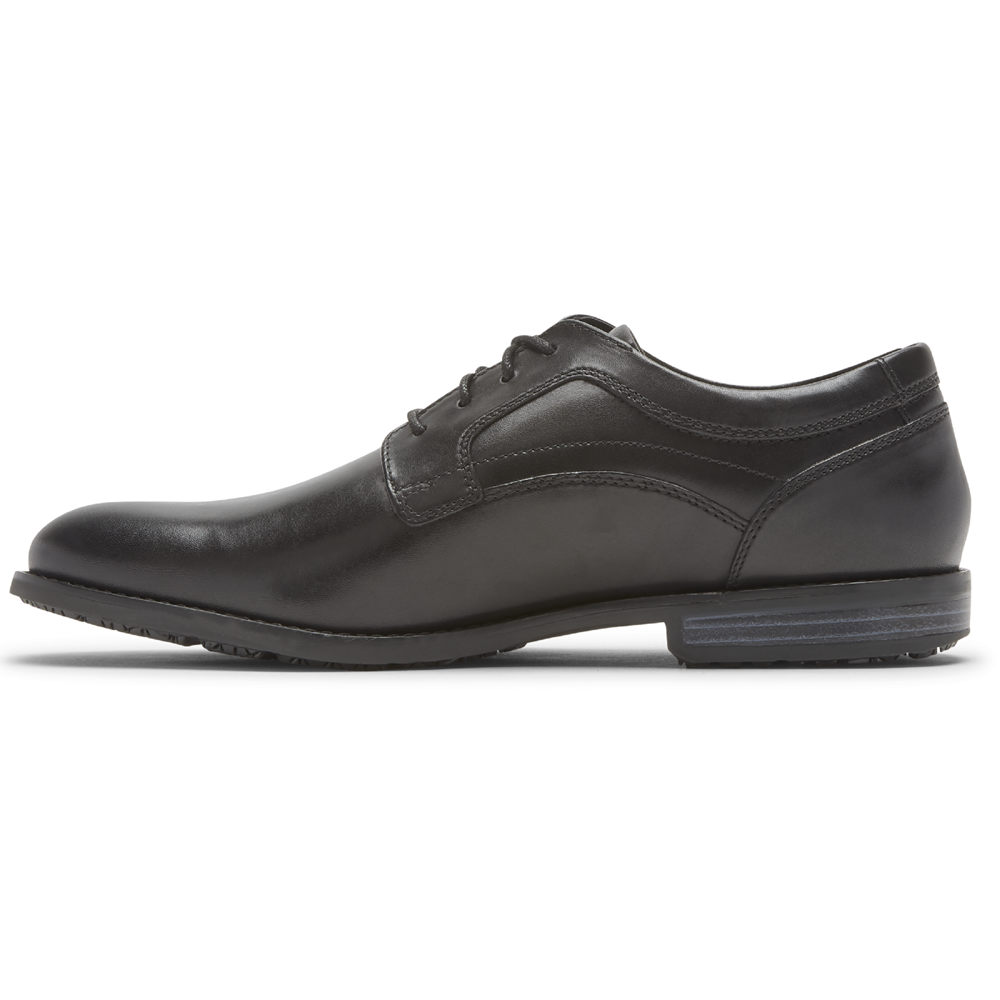 Rockport Mens Oxfords Black - Dustyn Plain Toe - UK 259-QMACRU